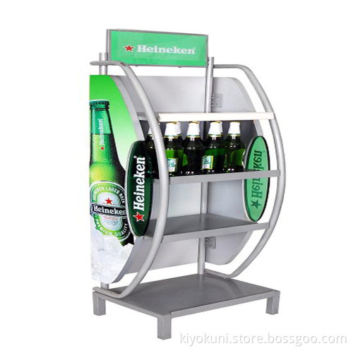 Wine floor metal bottle storage rack